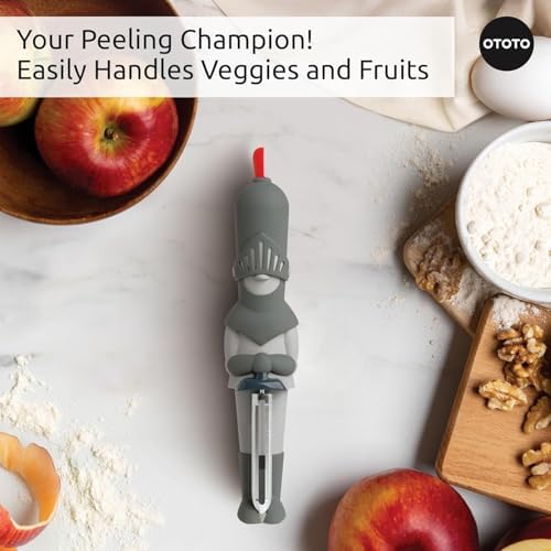 NEW OTOTO Sir Peels A-Lot Medieval Knight Vegetable Peeler - Swivel Vegetable Peelers for Potatoes, Fruits, Cute Gadgets, Gifts, Potato, Veggie, Fruit Peeler, Cute Kitchen Accessories - Image 7