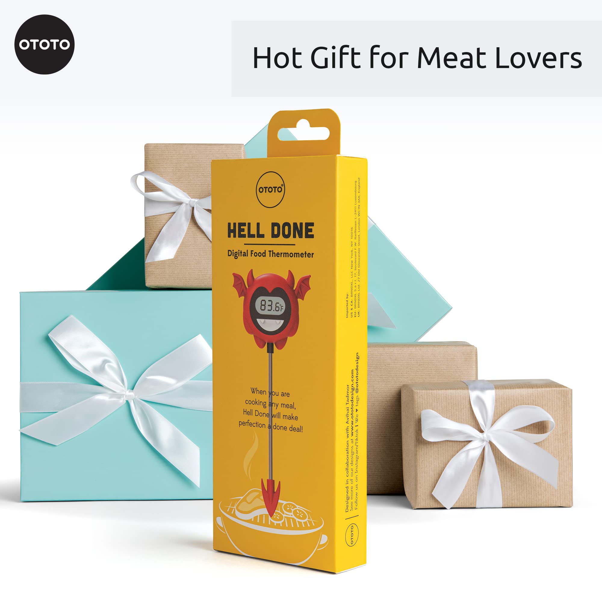 OTOTO Hell Done Halloween Meat Thermometer Digital - Spooky Food for Cooking, for Meat, Digital, Cooking Gifts, Cute Kitchen Gadgets - Image 5