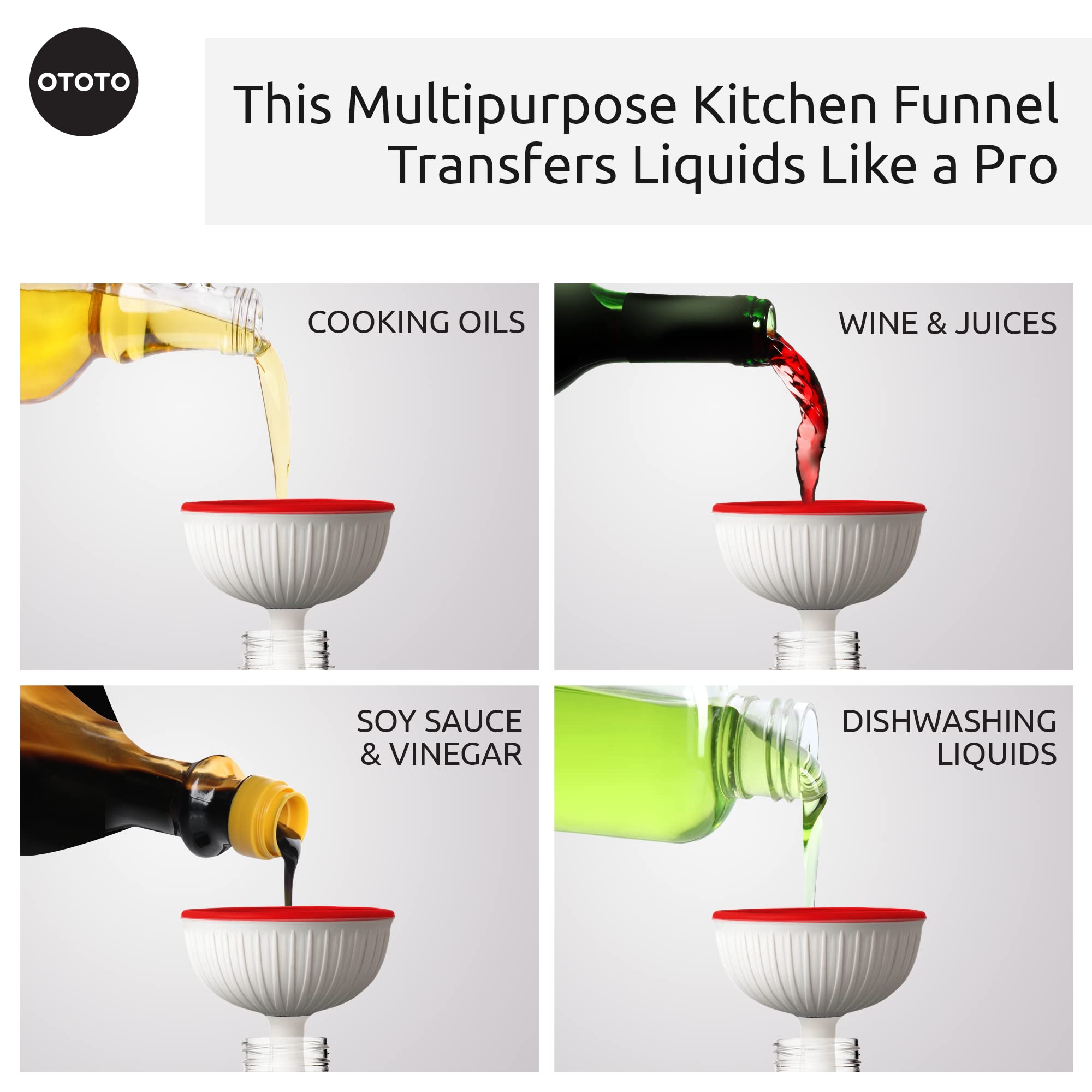 OTOTO Fun Guy Fridge Deodorizer + Big Mushroom Funnels for Filling Bottles (Bundle of 2) - Image 7